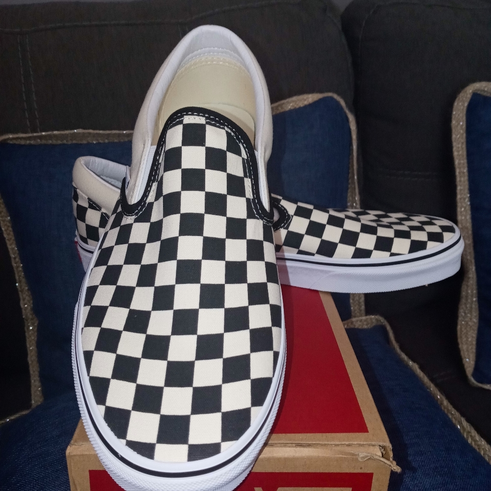 Vans slip-on checkerboard unisex **New With Tags**
